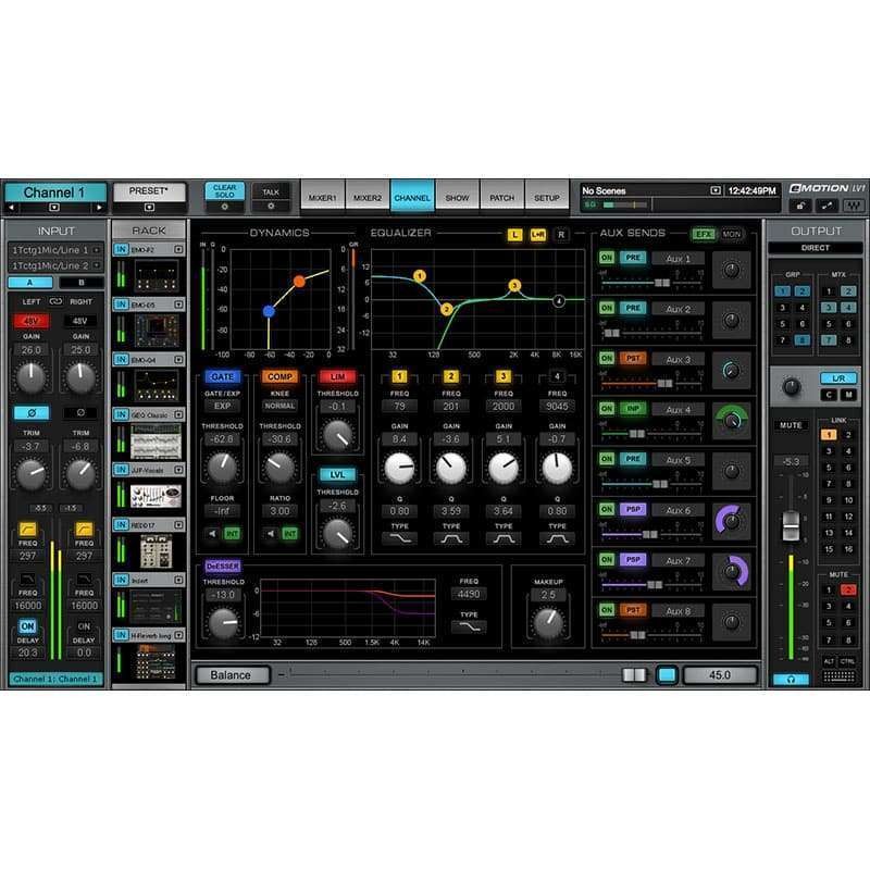 Waves eMotion LV1 Live Mixer - 32 Stereo Channels - Milk Audio Store