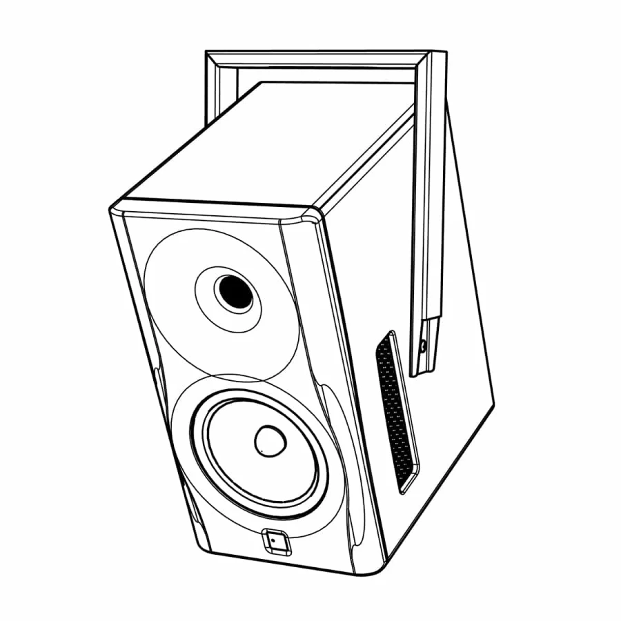 Dutch and Dutch 8c Studio Black front baffle