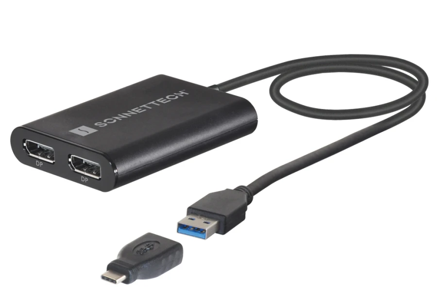 Sonnet USB 3 DisplayLink Dual 4K 60Hz DisplayPort Adapter