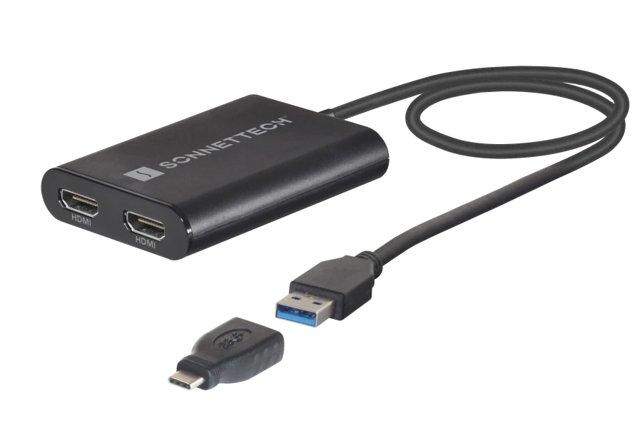 Sonnet USB 3 DisplayLink Dual 4K 60Hz HDMI Adapter