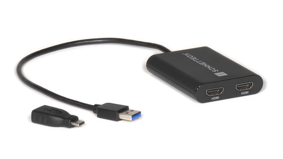 Sonnet USB 3 DisplayLink Dual 4K 60Hz HDMI Adapter