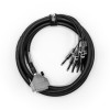 Funky Junk Cables Cavo Multicore D-Sub Jack Basic 10m