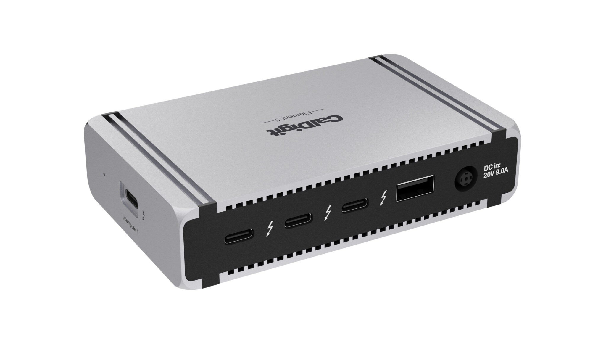 CalDigit E5 – Hub Thunderbolt 5 Con 9 Porte, Ricarica 90W, Supporto Triplo 4K@144Hz E Doppio 6K/8K