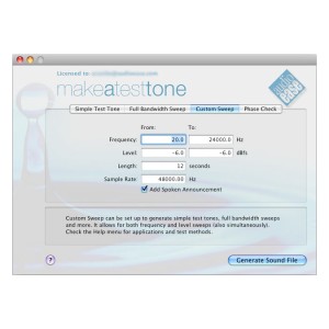 Audio Ease Make A Test Tone