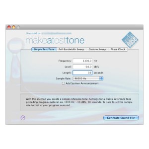 Audio Ease Make A Test Tone