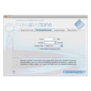 Audio Ease Make A Test Tone