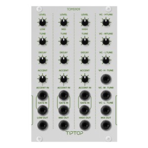 TipTop Audio TOMS909 TR909 VC Analog Toms Generator NS - White