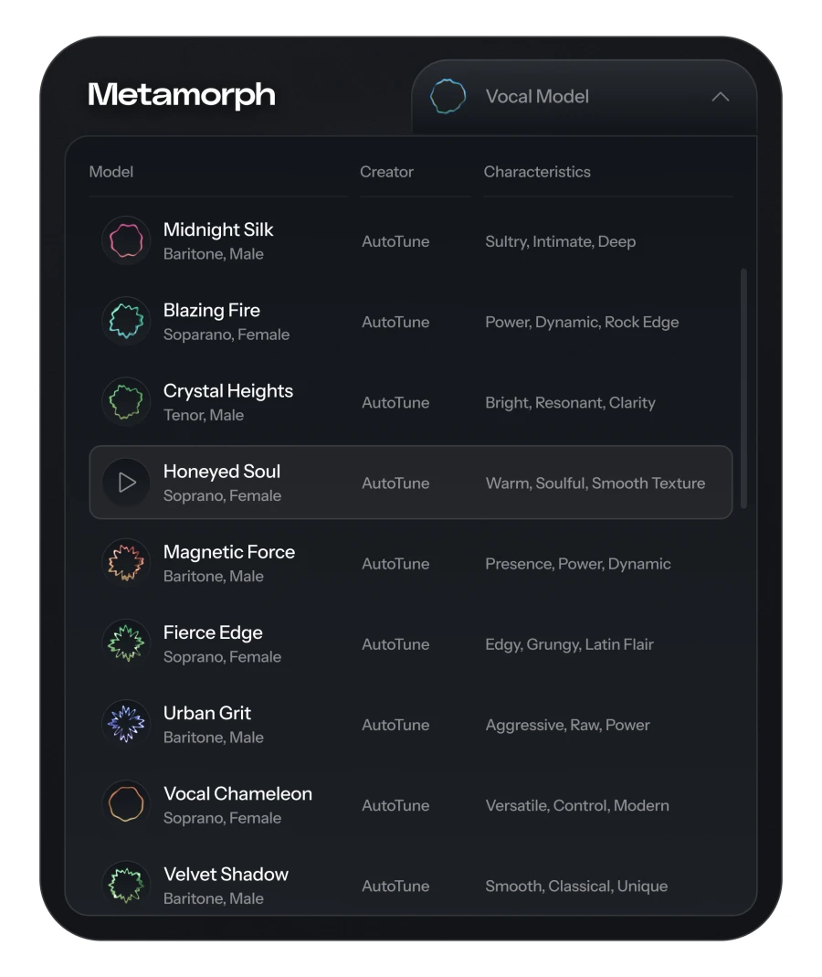 AutoTune Metamorph