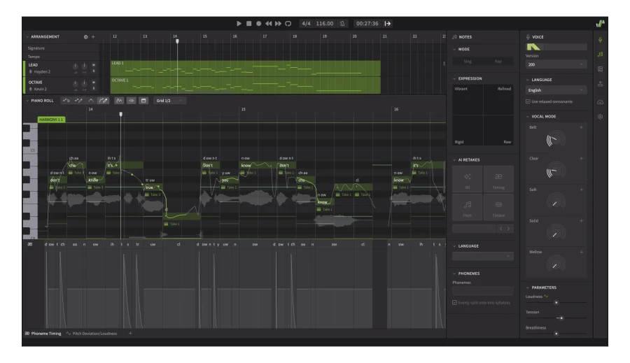 DREAMTONICS Dreamtonics Synthesizer V Pro Eng Bdl 3 Voices