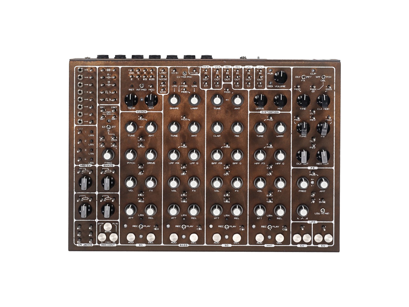 Semi-modular drum machine RUST - Milk Audio Store