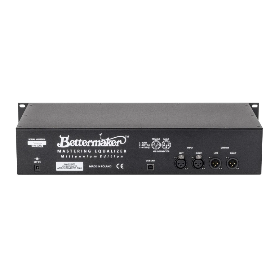 Bettermaker Mastering Equalizer Millennium Edition