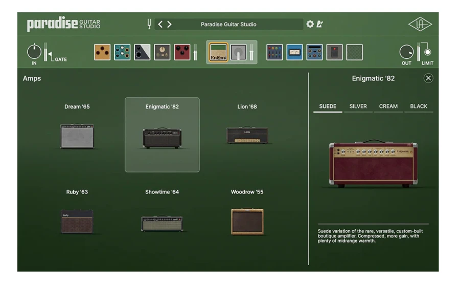 UNIVERSAL AUDIO UAD Paradise Guitar Studio