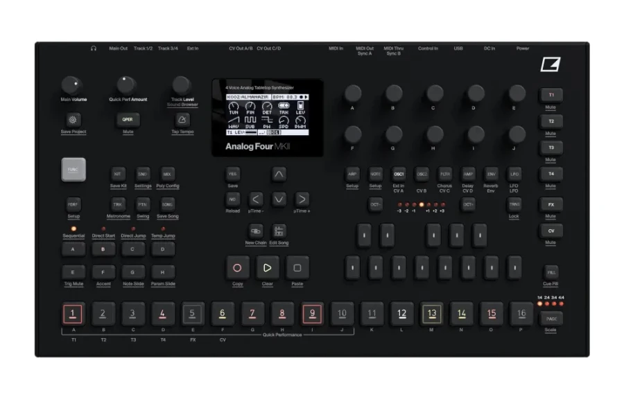 ELEKTRON Analog Four MKII (Black)