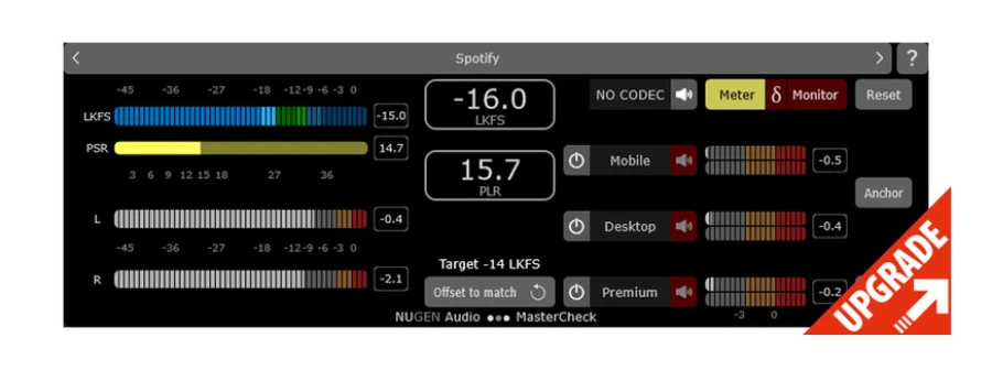 NUGEN Audio NUGEN MasterCheck > MasterCheck 2 UPG
