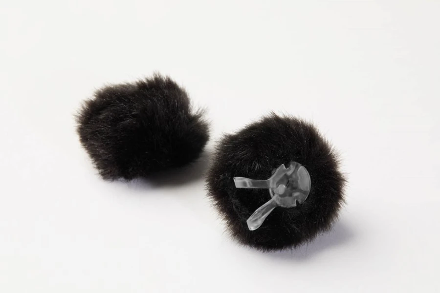 DPA AIR1 Fur Windscreen, Black, Large, 2 pcs