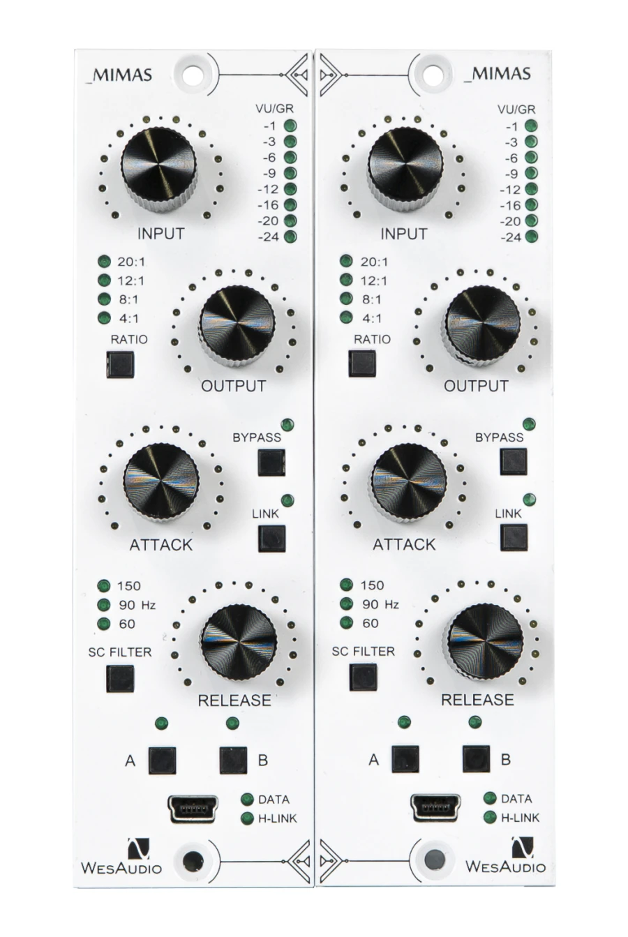 WesAudio MIMAS Gemini Stereo FET Compressor 500 Series