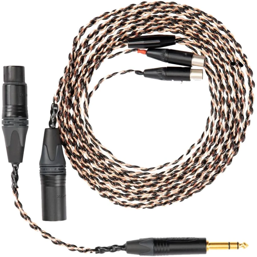 Audeze LCD-5s Copper open-back headphones Acetate ring w/combo cable