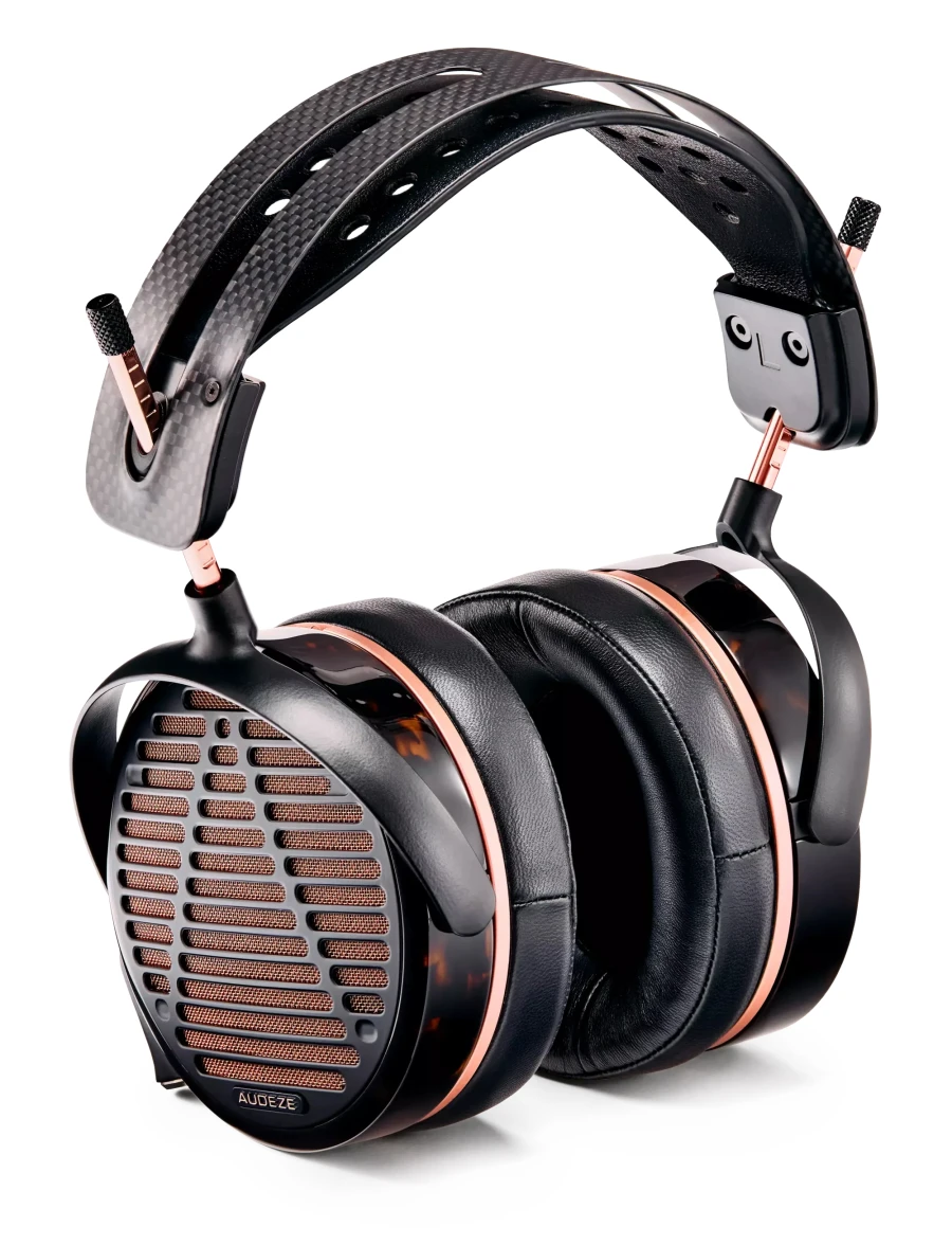 Audeze LCD-5s Copper open-back headphones Acetate ring w/combo cable