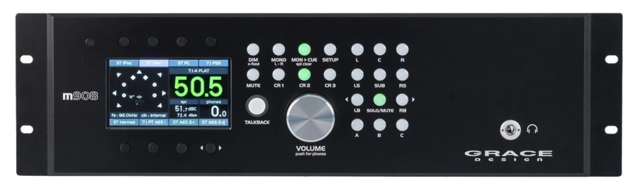 Grace Design m908-RMR Immersive-format Monitor Controller with Rackmount Remote