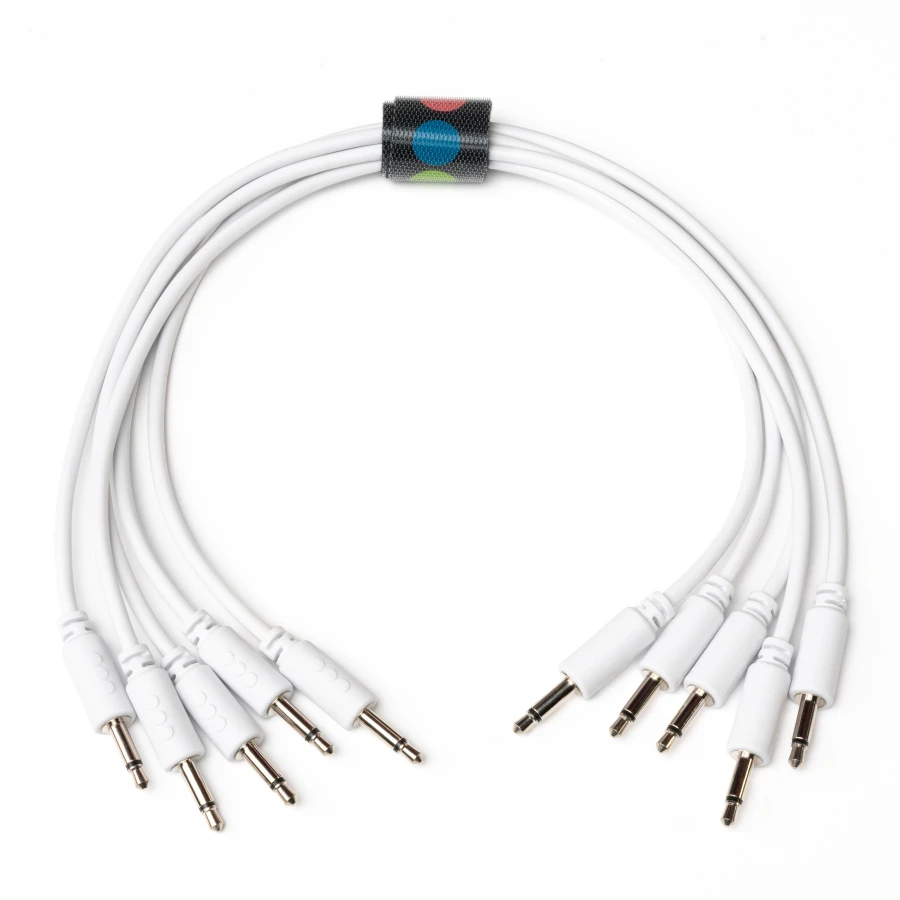 Milk Eurorack Cable Pack 45cm White