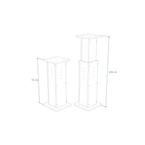 Buso Audio Speaker Stand White/White