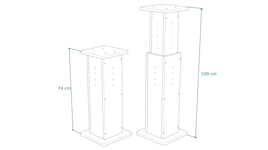 Buso Audio Speaker Stand Black/Black
