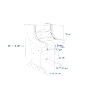 Buso Audio Modular Single White/Beech