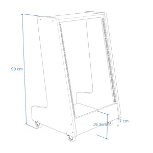 Buso Audio Rack & Go White
