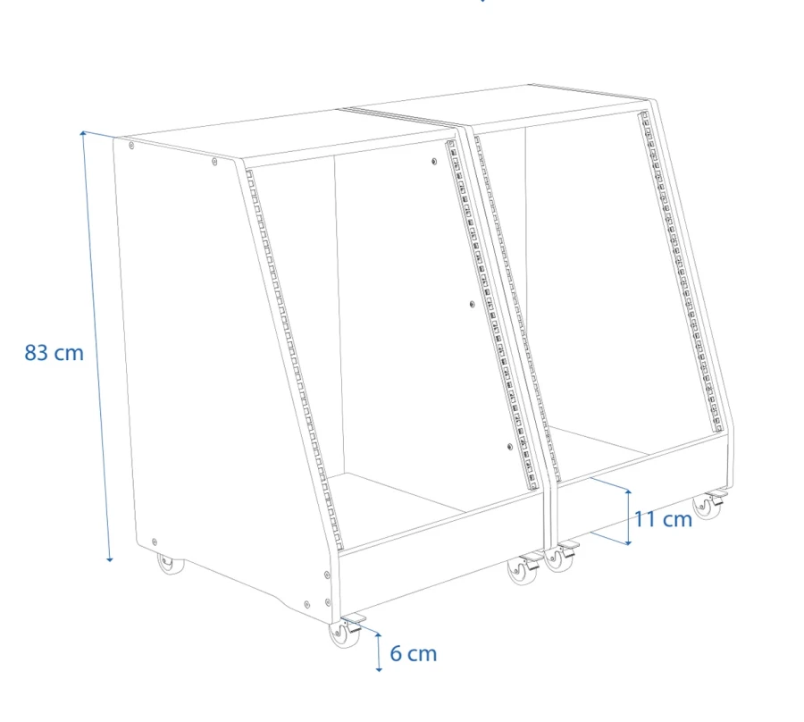 Buso Audio Rack & Roll Double Black