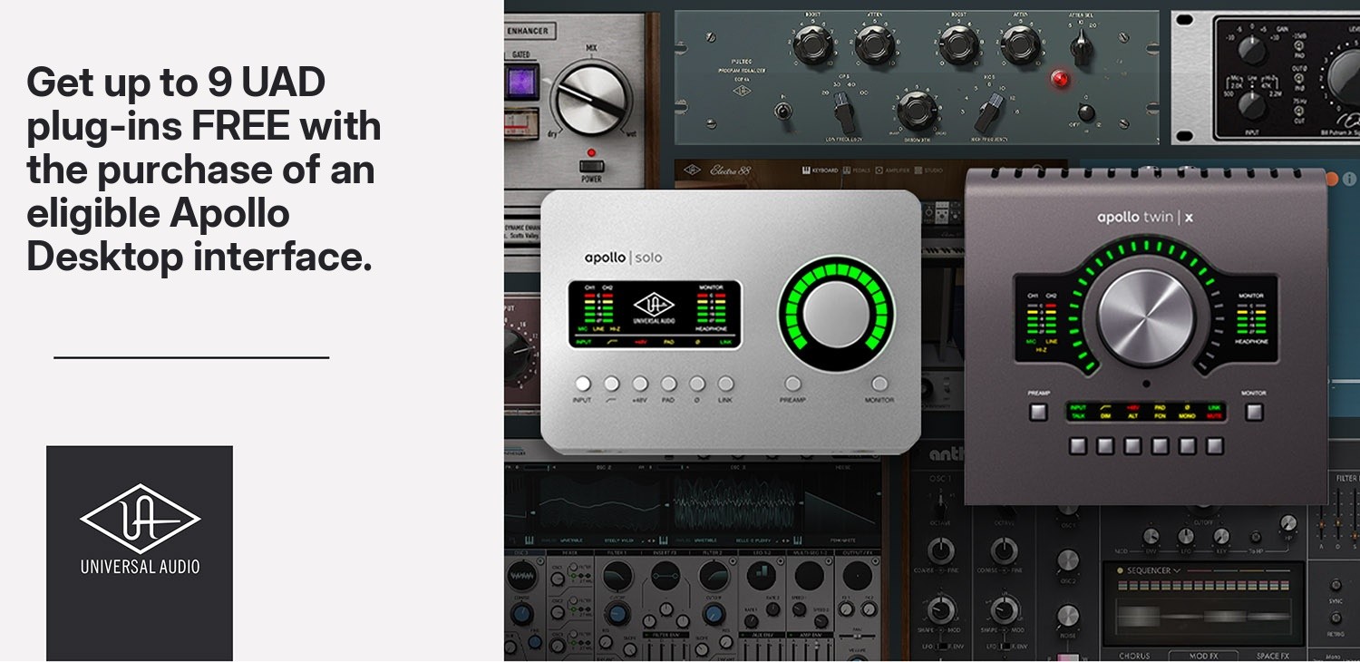 Universal Audio Apollo Desktop Free Plug-ins Promo