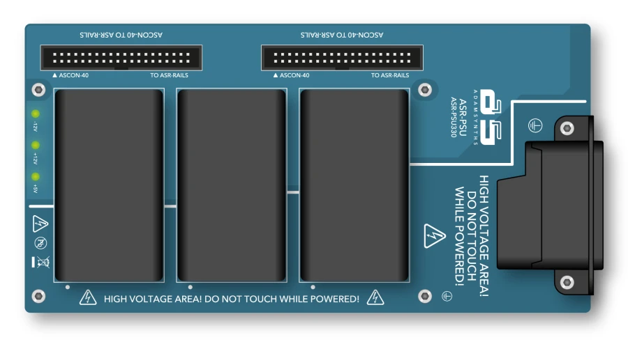 Adamsynths Central Unit + power supply + rail